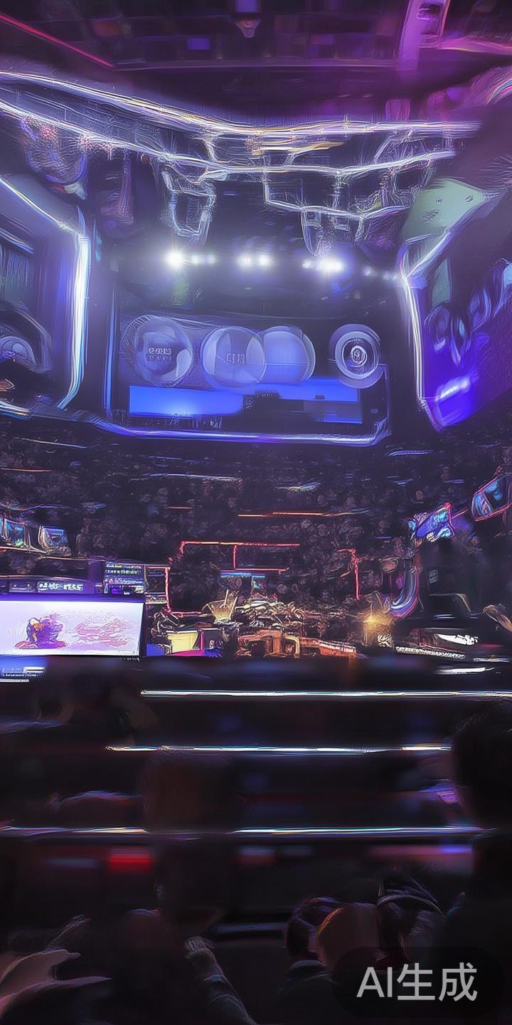 在激烈的电竞比赛现场，观众对画面清晰度和信息交互的